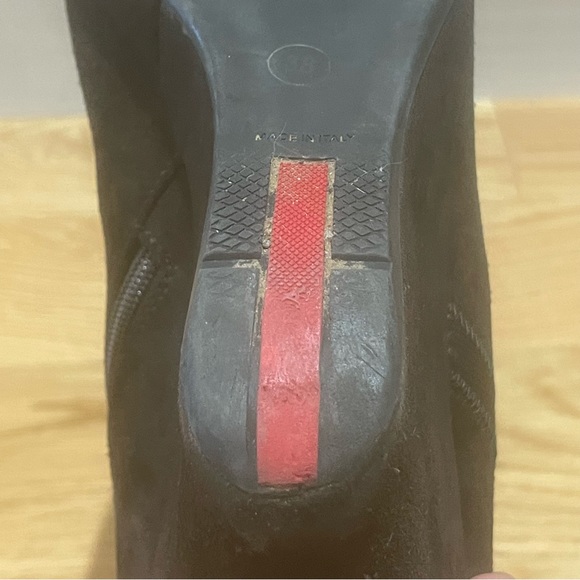 Prada Sport Brown Suede Ankle Sock Wedge Boots - Size 8 - Picture 11 of 16